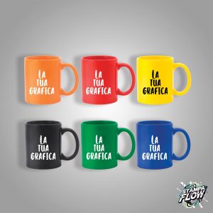 Tazza In Ceramica Colorata Finitura Lucida