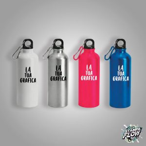 Borraccia In Alluminio Con Moschettone