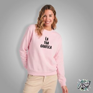 Felpa Girocollo Donna con la Tua Grafica