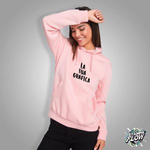 Felpa Donna con Cappuccio e Stampa Personalizzata