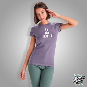 T-shirt Donna in Cotone Organico con la Tua Grafica