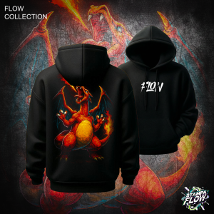 Felpa con cappuccio Charizard Pokémon – Flow Collection