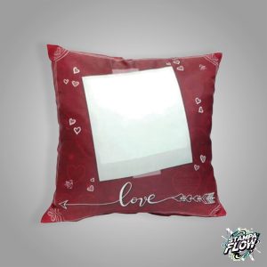 Cuscino Completo "Love" in Raso Bicolore Personalizzabile