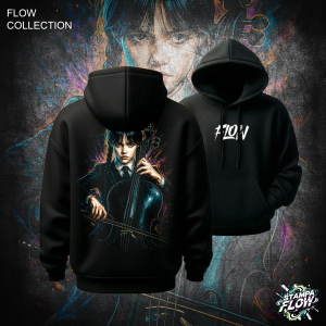 Felpa con cappuccio Mercoledì Addams – Flow Collection