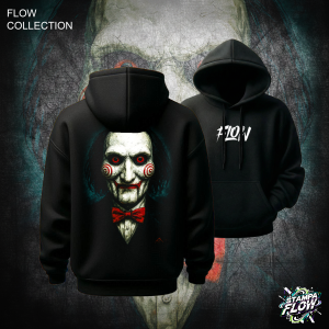 Felpa con cappuccio Saw Billy Puppet – Flow Collection