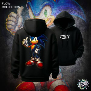 Felpa con cappuccio Sonic the Hedgehog – Flow Collection
