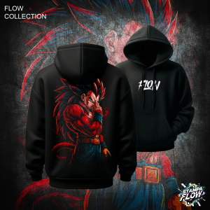 Felpa con cappuccio Vegeta – Flow Collection