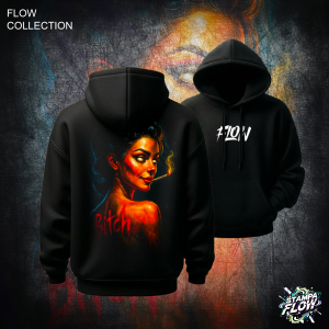 Felpa con cappuccio Bitch – Flow Collection