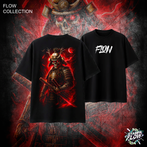 T-Shirt Oversize Samurai Skull – Flow Collection