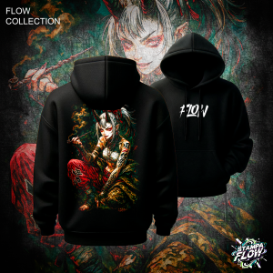 Felpa con cappuccio Oni Girl – Flow Collection