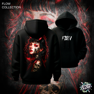 Felpa con cappuccio Goth Oni – Flow Collection