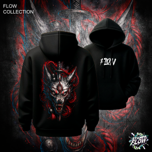Felpa con cappuccio Demon Wolf – Flow Collection
