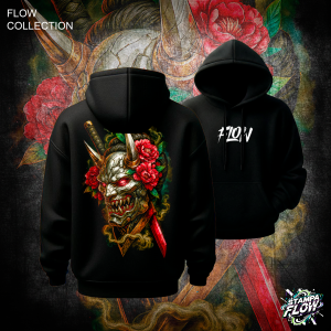 Felpa con cappuccio Hannya Mask – Flow Collection