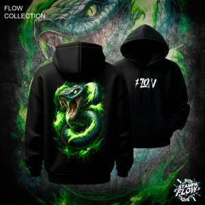 Felpa con cappuccio Toxic Snake – Flow Collection