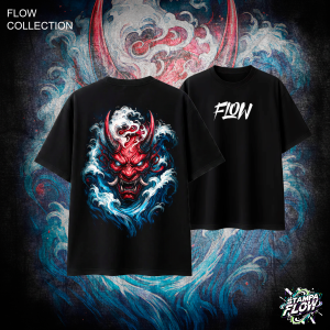 T-Shirt Oversize Oni Wave – Flow Collection