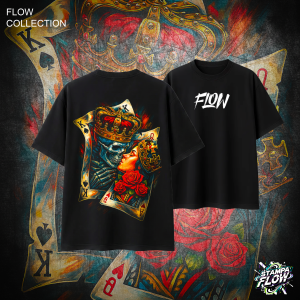 T-Shirt Oversize Skull King & Queen – Flow Collection