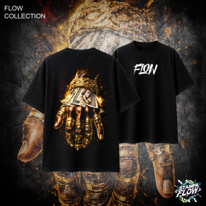 T-Shirt Oversize Golden Hustle – Flow Collection