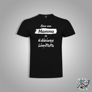 T-SHIRT FESTA DELLA MAMMA "EDIZIONE LIMITATA" NERA