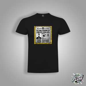 T-SHIRT ADDIO AL CELIBATO "ULTIMO GIORNO DI LIBERTÀ" NERA