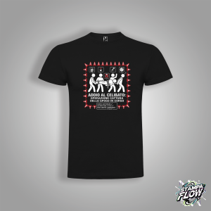 T-SHIRT ADDIO AL CELIBATO "OPERAZIONE CATTURA" NERA