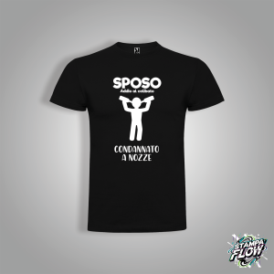 T-SHIRT SPOSO "CONDANNATO A NOZZE"