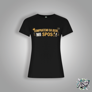 T-SHIRT SPOSA "COMPRATEMI DA BERE"