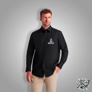 Camicia Elasticizzata Uomo a Maniche Lunghe Personalizzabile