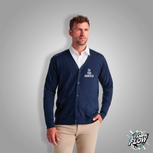Cardigan da Uomo con Scollo a V Personalizzabile