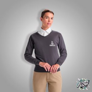 Maglione Donna con Collo a V Personalizzabile