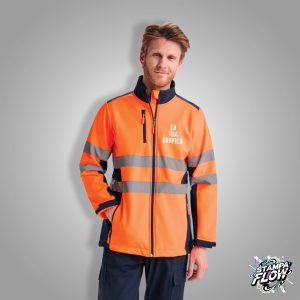 Giacca Softshell Alta Visibilità Personalizzabile
