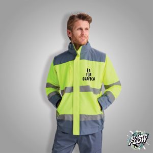 Giubbotto Imbottito Impermeabile Alta Visibilità 2-in-1 Personalizzabile