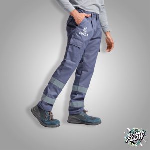 Pantalone da Lavoro Multitasche Rinforzato con Bande Riflettenti Personalizzabile