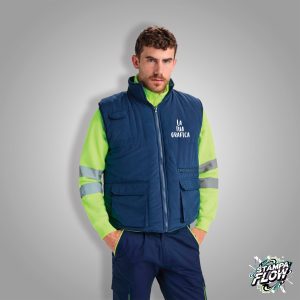 Gilet da Lavoro Imbottito Reversibile Alta Visibilità Personalizzabile