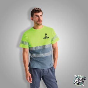 T-Shirt da Lavoro Alta Visibilità Effetto Cotone Personalizzabile