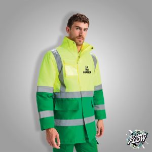 Parka da Lavoro Imbottito Impermeabile Alta Visibilità Personalizzabile